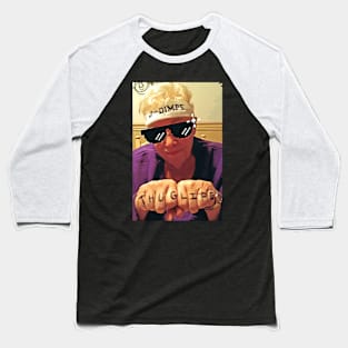 j - dimps | thug Life Meme Baseball T-Shirt